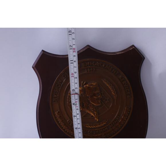 US Bureau of Indian Affairs, Wooden Shield, Wall Hanging, Division of Law - Picture 3 of 4